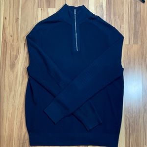 Express Half Zip Men’s Navy Sweater Size Large